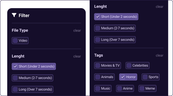 Añada filtros personalizados para simplificar tu Búsqueda de Medios de Alerta de Stream