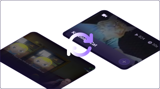 Convierte clips de YouTube y Twitch directamente desde nuestra Biblioteca